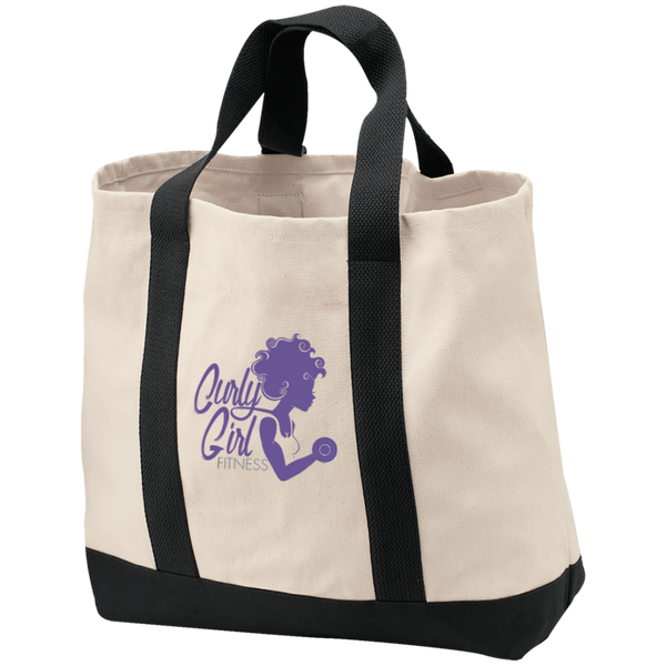 Tote Bag with Pocket Fit Life - Curly Girl Fitness