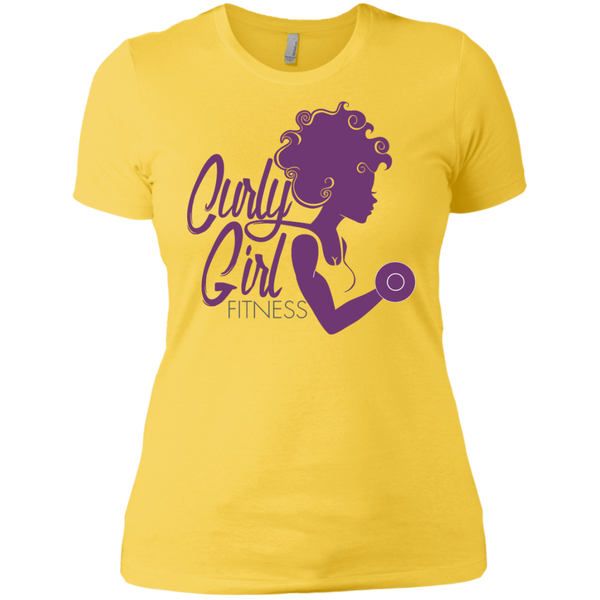 Fitness Focused Women's Gym T-Shirt - Curly Girl Fitness