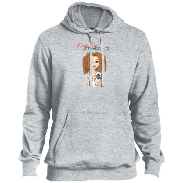 Lift Weights Womens Pullover Hoodie Sweatshirt - Curly Girl Fitness
