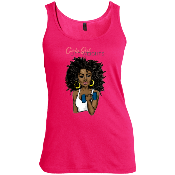 Lift Weights Women's Tank Top - Curly Girl Fitness