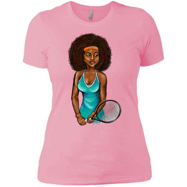Ladies Tennis Shirt Short Sleeve - Curly Girl Fitness