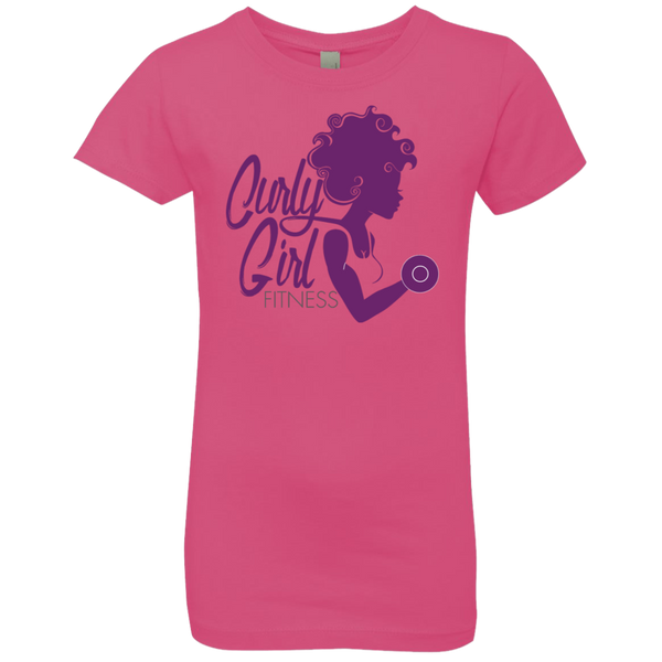 Youth Children's T-Shirt Fitness Focused Curly Girl - Curly Girl Fitness