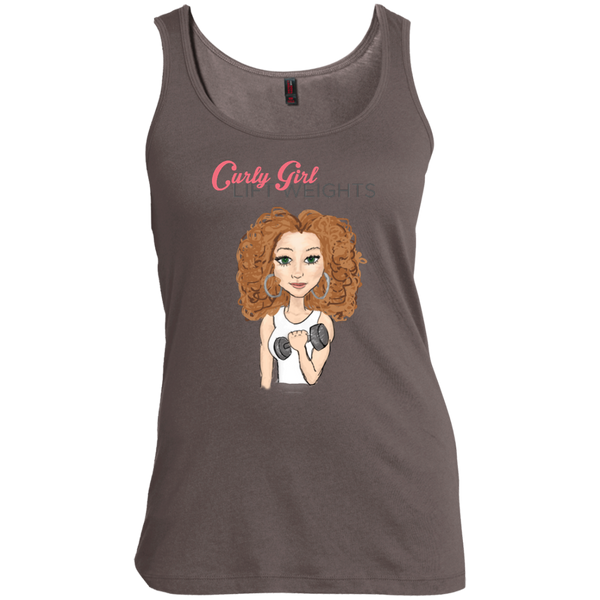 Lift Weights Women's Muscle Tank Top Curly Girl - Curly Girl Fitness