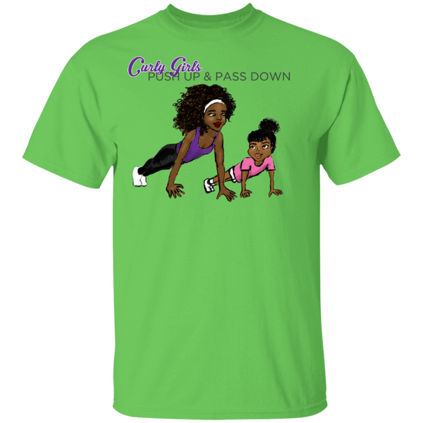 Youth Children's T-Shirt Short-Sleeve Fitness Focused - Curly Girl Fitness