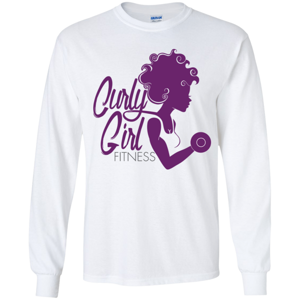 Youth Long Sleeve Fitness Gym T-Shirt - Curly Girl Fitness