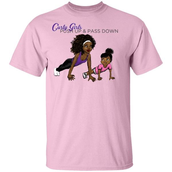 Youth Children's T-Shirt Short-Sleeve Fitness Focused - Curly Girl Fitness