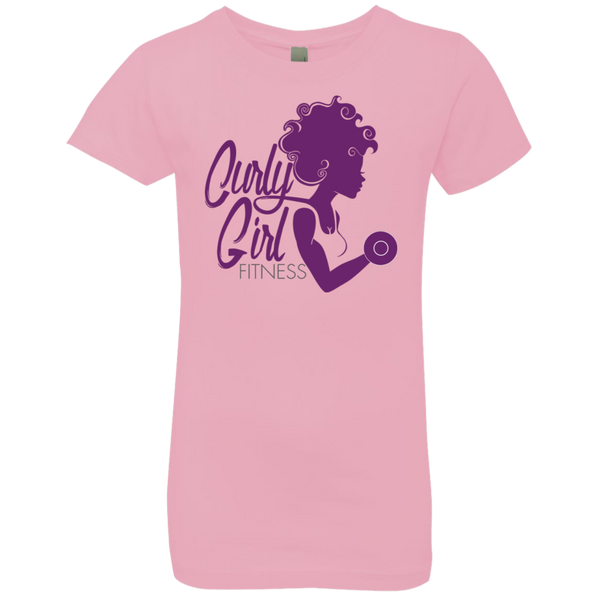 Youth Children's T-Shirt Fitness Focused Curly Girl - Curly Girl Fitness